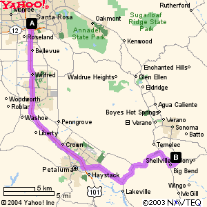 Coming from Santa Rosa?